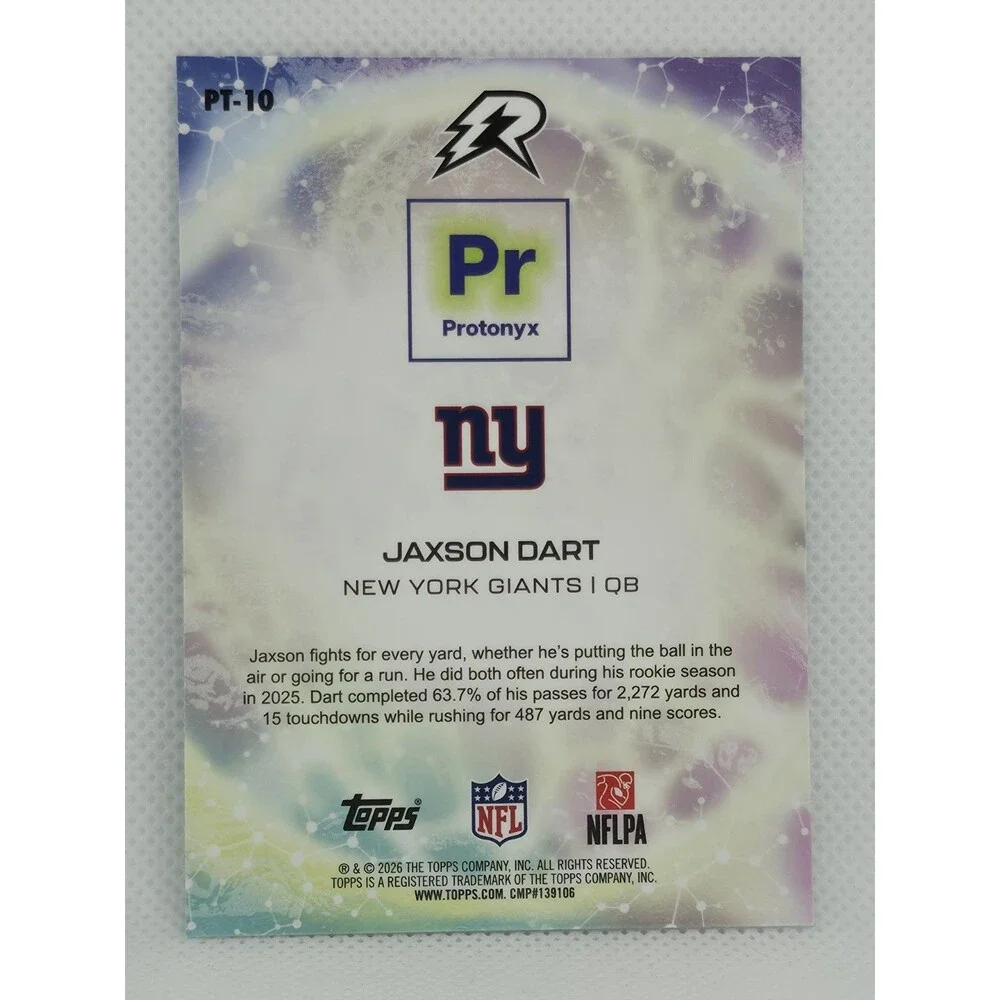 2025 Topps Resurgence - Protonyx Jaxson Dart #PT-10 (RC)